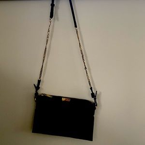 Authentic Burberry black crossbody  like a wallet on the chain